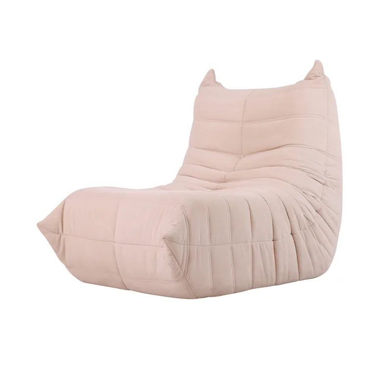 The 45-degree angle of the togo sofa YF407-1S,compact design for small living rooms or reading room