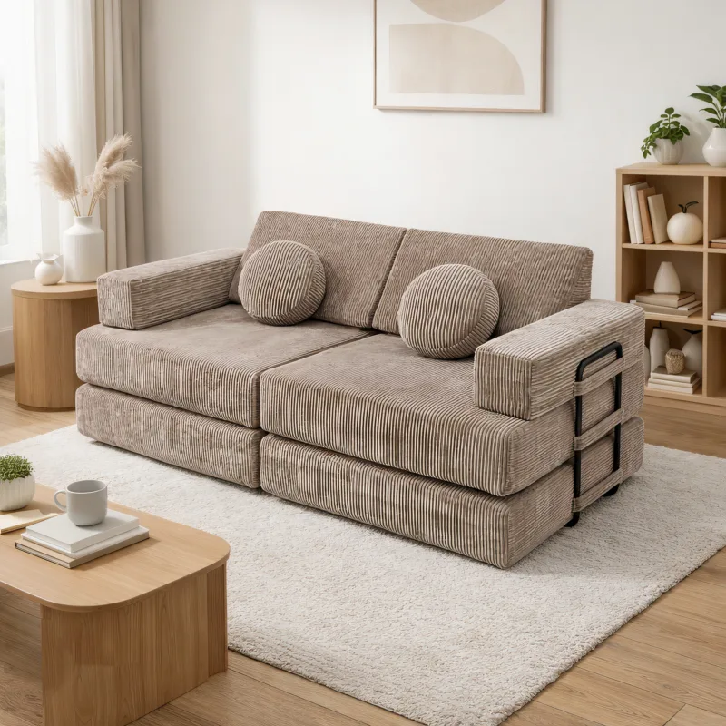 2-seater compressed folding sofa with hardware  [YF539]